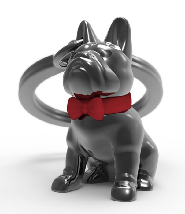 Metalmorphose keyring - bulldog