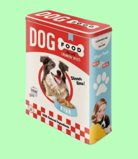tin box - XL - dog food