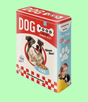 blikken doos - XL - dog food