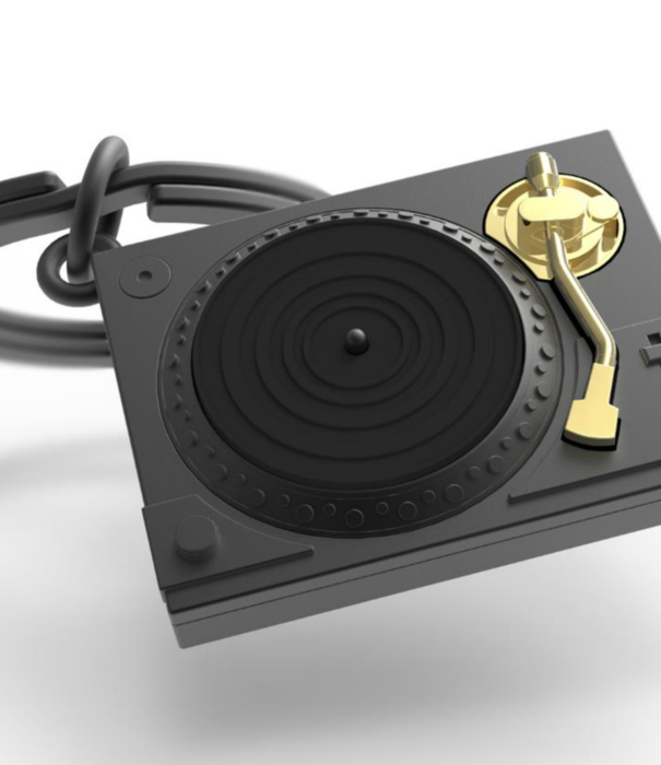 Metalmorphose keyring - record player