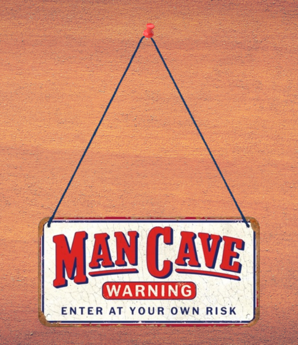 Nostalgic Art hanging sign - man cave