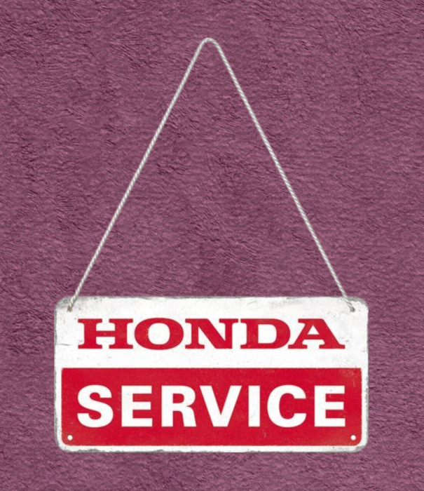 Nostalgic Art hanging sign - honda service