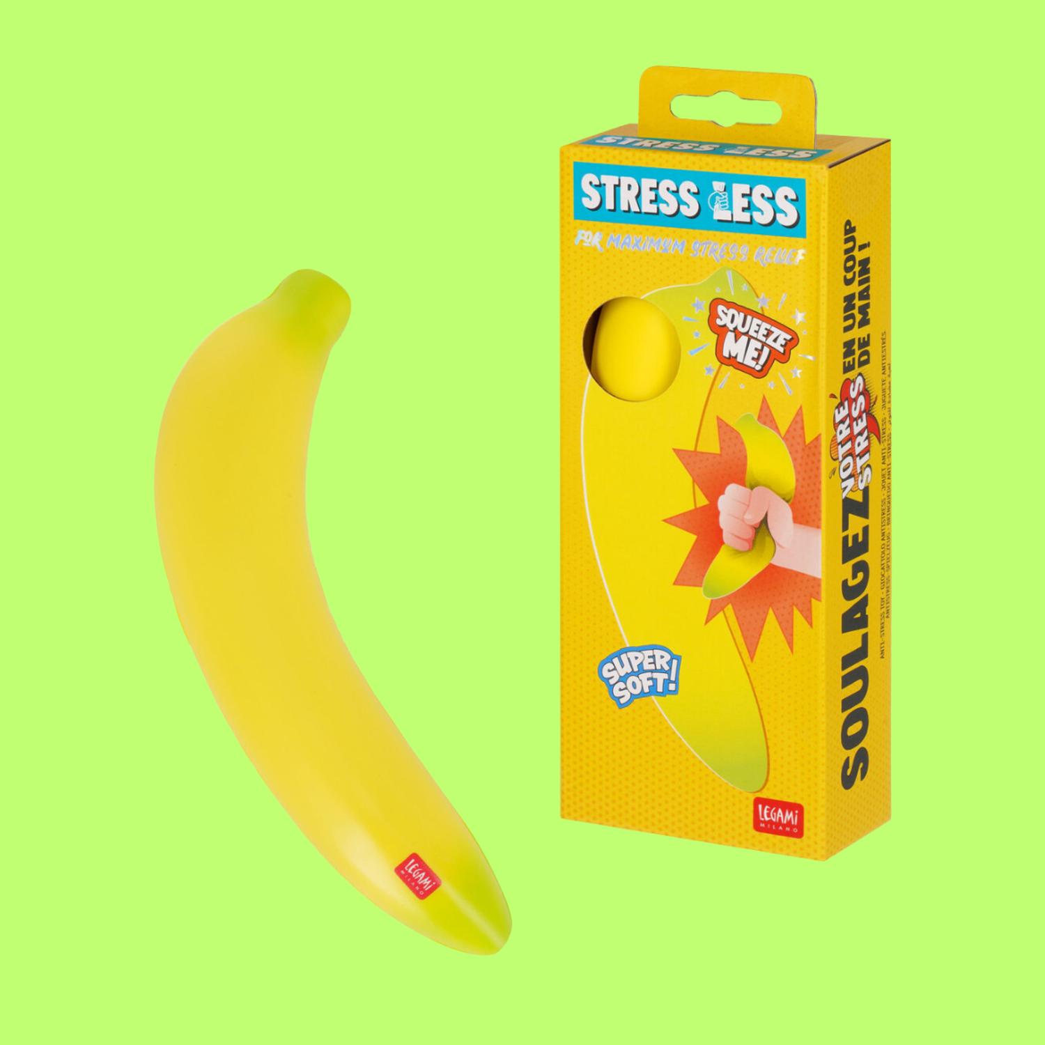 stress ball - banana - JELLY JAZZ - JELLY JAZZ