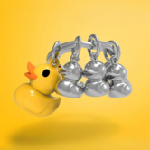 keyring - duck (yellow)