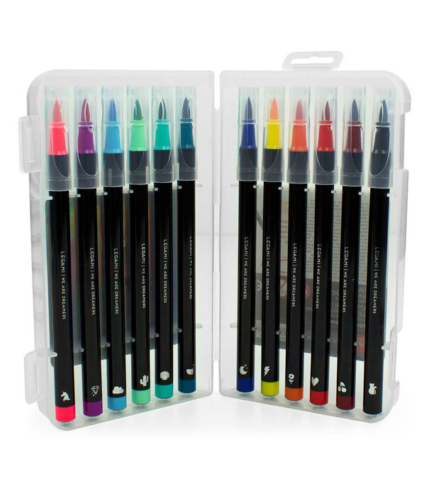 Legami brush markers - multicolor (set of 12)