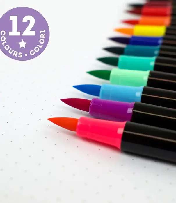 Legami brush markers - multicolor (set of 12)