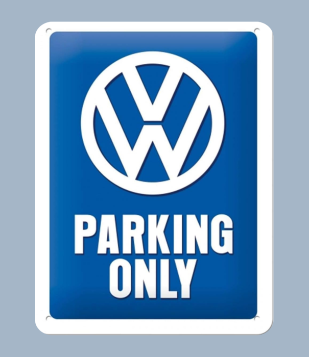 Nostalgic Art sign - 15x20 - VW parking