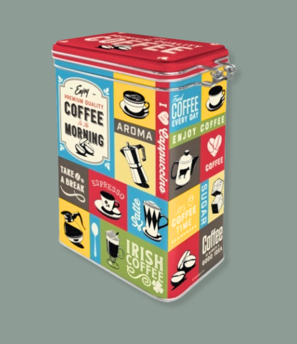 Nostalgic Art clip top box - coffee