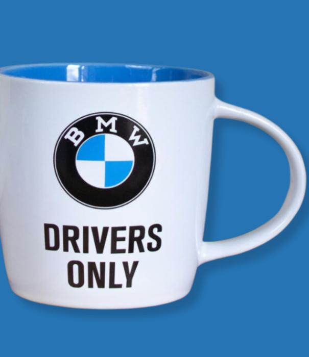 Nostalgic Art drinkbeker - BMW drivers only