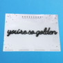 muurquote - you're so golden (zwart)