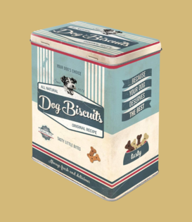 tin box - M - dog biscuits