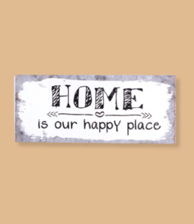 sign - home is our happy place