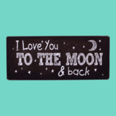 hangbord - i love you to the moon and back