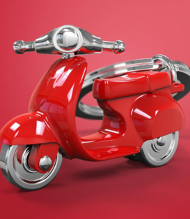 sleutelhanger - scooter