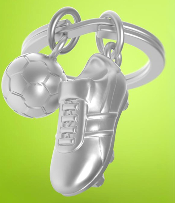 Metalmorphose keychain - football & soccer shoe