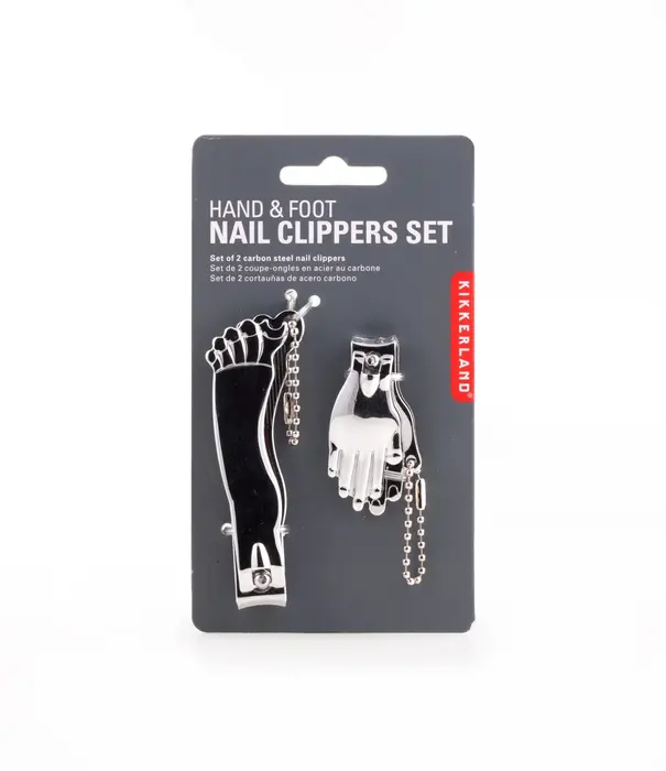 Kikkerland nagelknipper set - hand & voet (chrome)