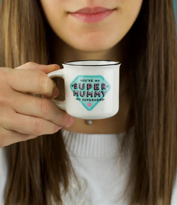 Legami espresso mugs - super mummy & super daddy