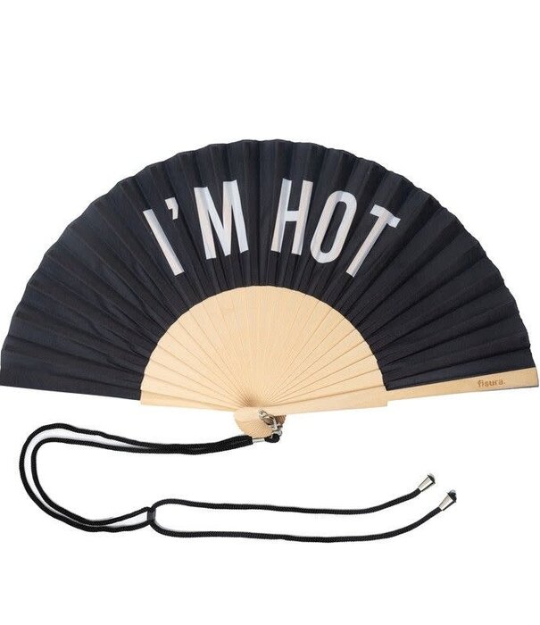 Fisura textile fan - I'm hot (black)