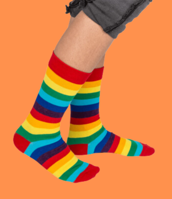 Jelly Jazz rainbow stockings in can (39-46)