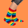 rainbow stockings in can (39-46)