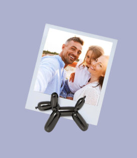 photo holder - balloon dog