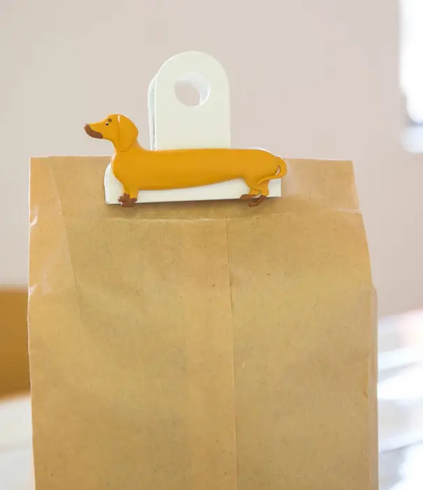 Kikkerland bag clips - dog