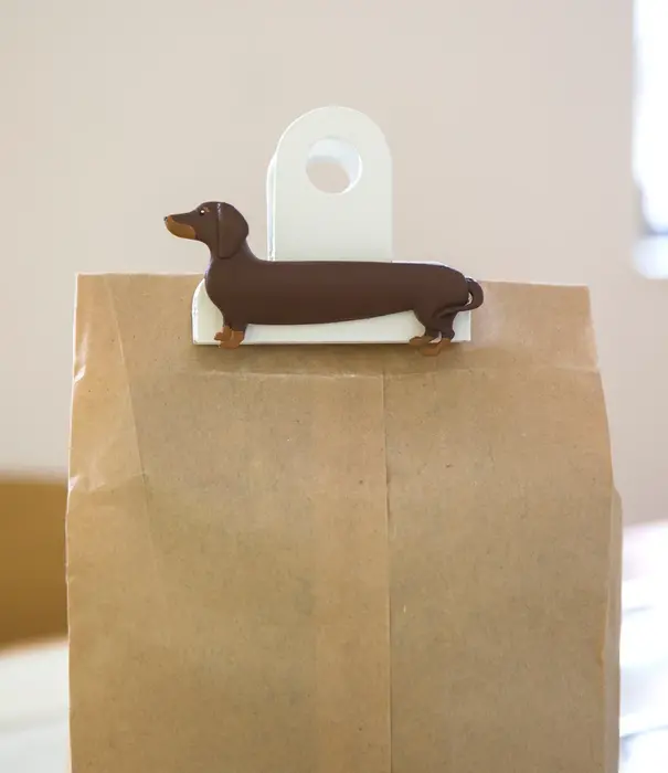 Kikkerland bag clips - dog