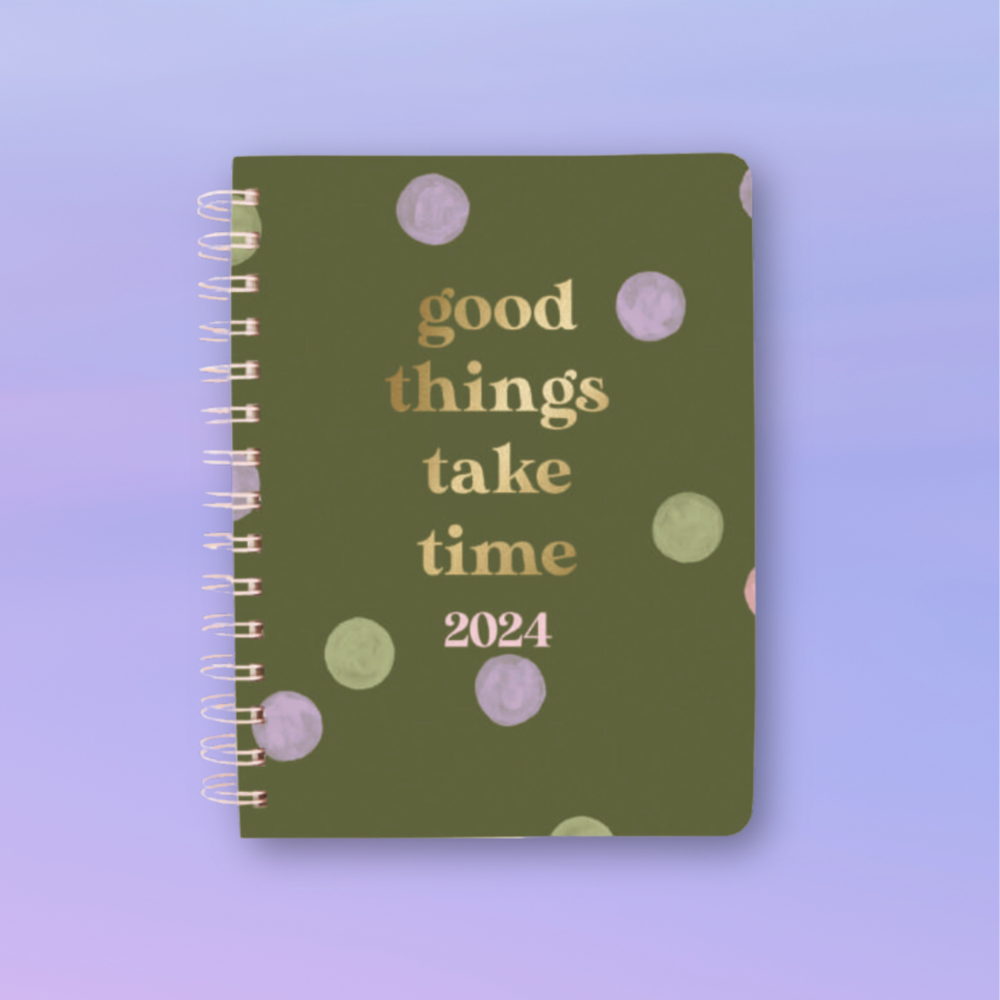 Agenda settimanale 2024, Planner and Growth workbook 2024 - Tiffany: Good  things take time to grow (Italian Edition)