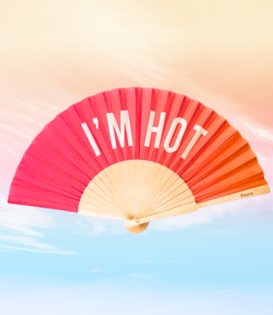 textile fan - I'm hot