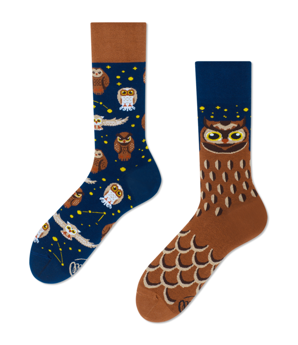 Many Mornings socks - owly moly (43-46)