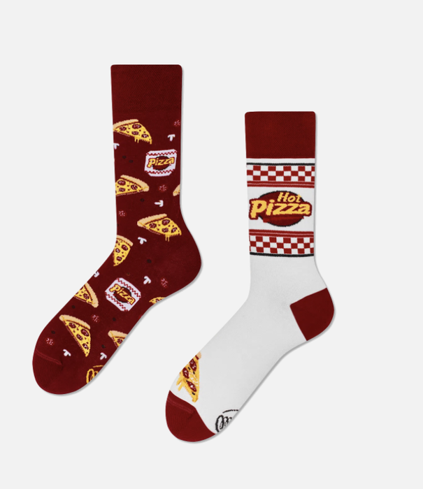 Many Mornings socks - pizza slice (39-42)