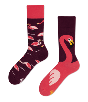 socks - pink flamingo (39-42)