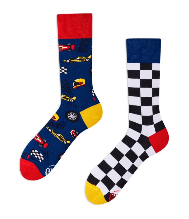 Many Mornings socks - formula racing (43-46)