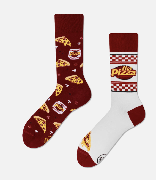 Many Mornings socks - pizza slice (35-38)