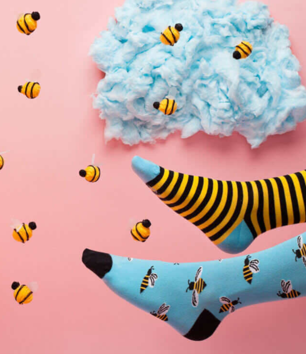 Many Mornings socks - bee bee (35-38)