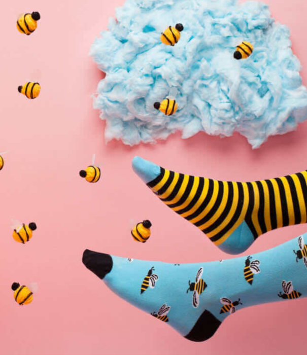 Many Mornings socks - bee bee (39-42)