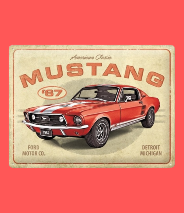 Nostalgic Art metal sign - 30x40 - Ford Mustang