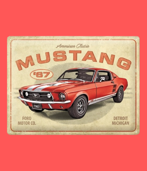 Nostalgic Art metalen bord - 30x40 - Ford Mustang