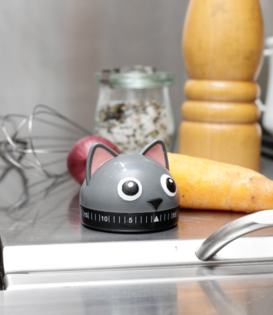 kitchen timer - cat