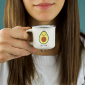 espresso mugs - avocado