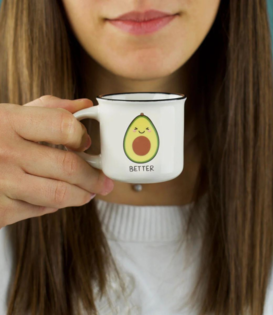espresso mugs - avocado