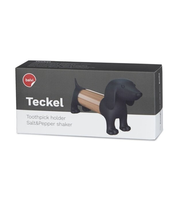 Balvi toothpick holder / S&P shaker - teckel