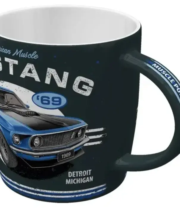 Nostalgic Art Mok - ford mustang blauw