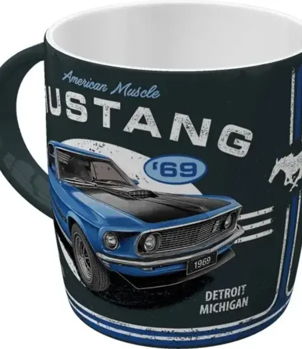 Nostalgic Art Mok - ford mustang blauw