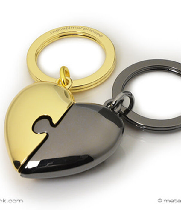 Metalmorphose keyring - heart (duo)