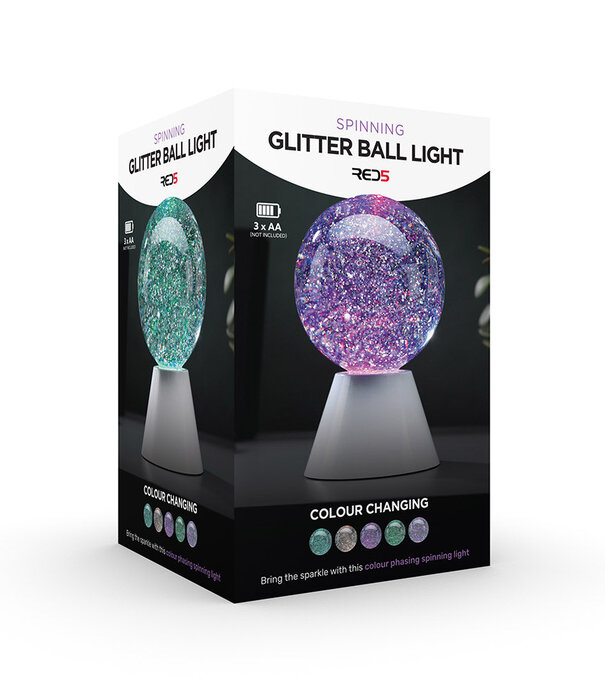 the source Light - spinning glitter ball