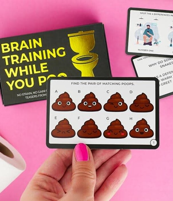 Gift Republic kaarten - brain training while you poo