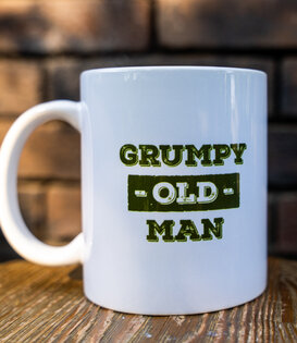 mok - grumpy old man (zwart)