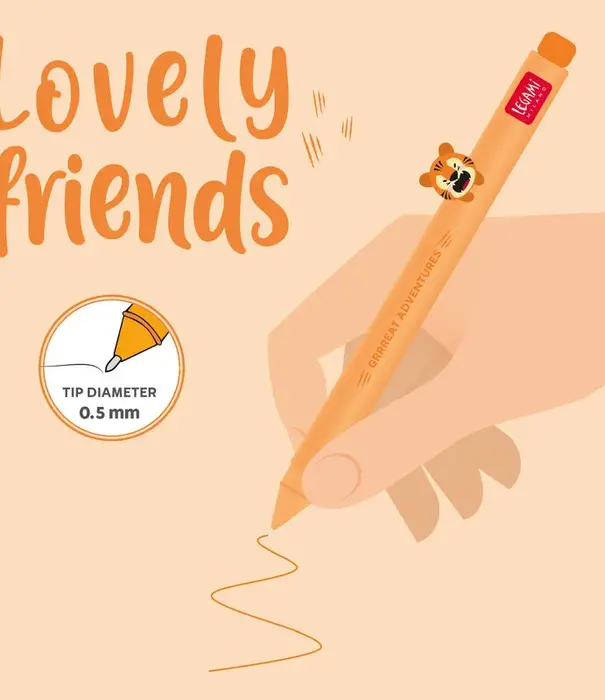 Legami gel pen lovely friends - tiger