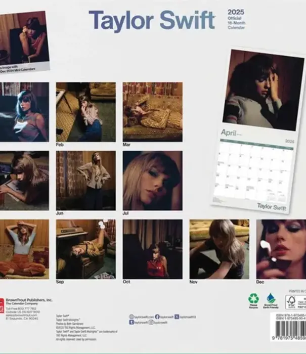 Jelly Jazz Calendar 2025 - 30x30 -  Taylor Swift